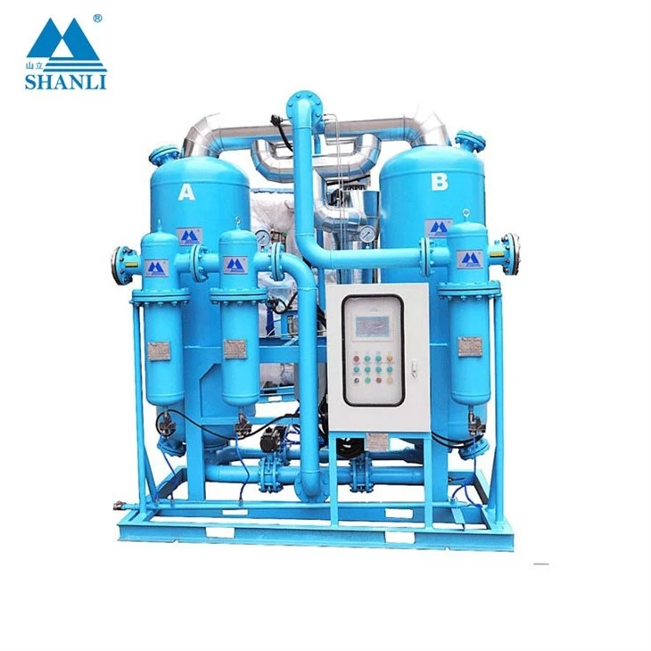 Heatless Desiccant Air Dryer With After Cooler For Air Compressor