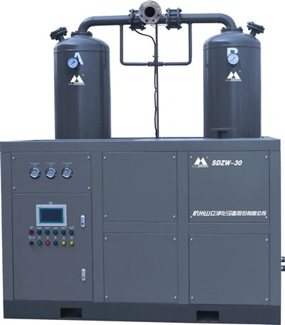 Sistema combinado de secador de aire desecante refrigerado